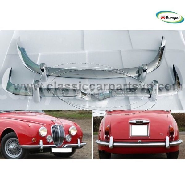 Big with watermark jaguar mark 2 1959 1967 slim bumpers new 1